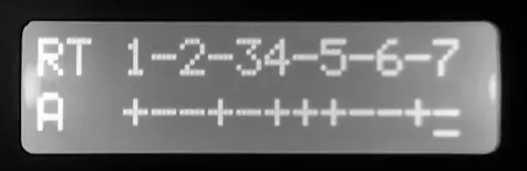 LCD display showing Auto-Tune scale settings