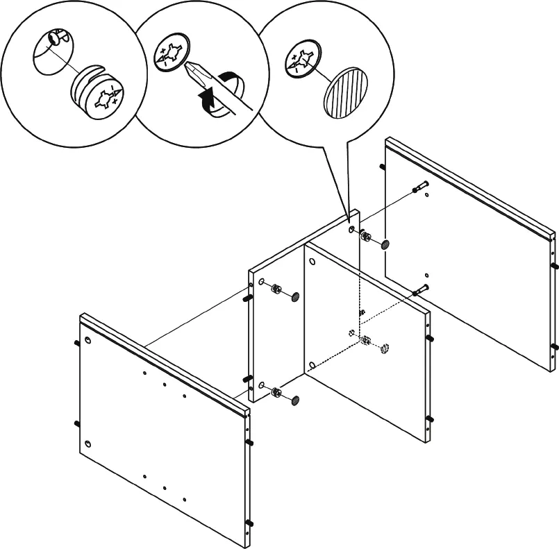 Correct installation of cam locks