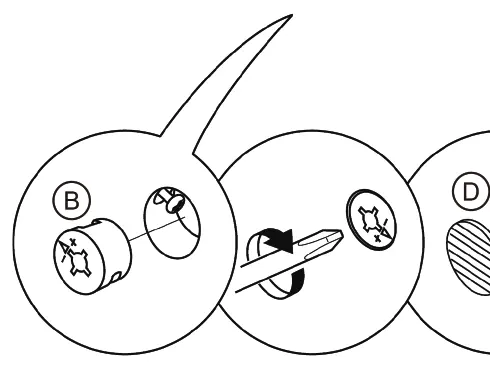 Tighten the cam lock fastener.