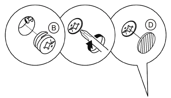 Finalize cam lock and cover.