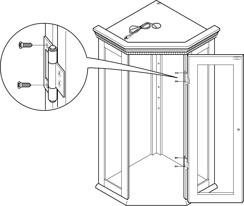 Attaching door hinges
