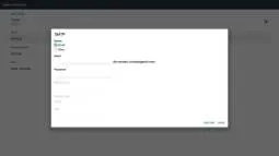 SMTP server settings