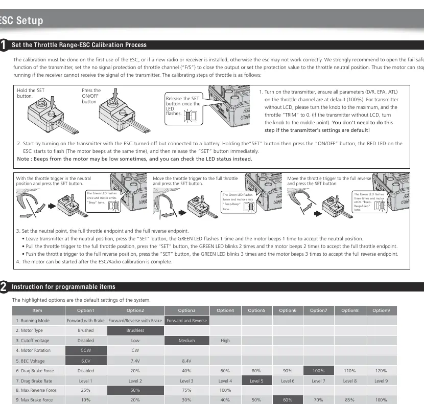 Wiring diagram for brushless and brushed motor configurations