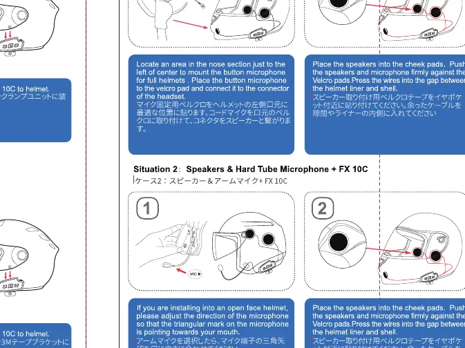 Speaker and microphone installation