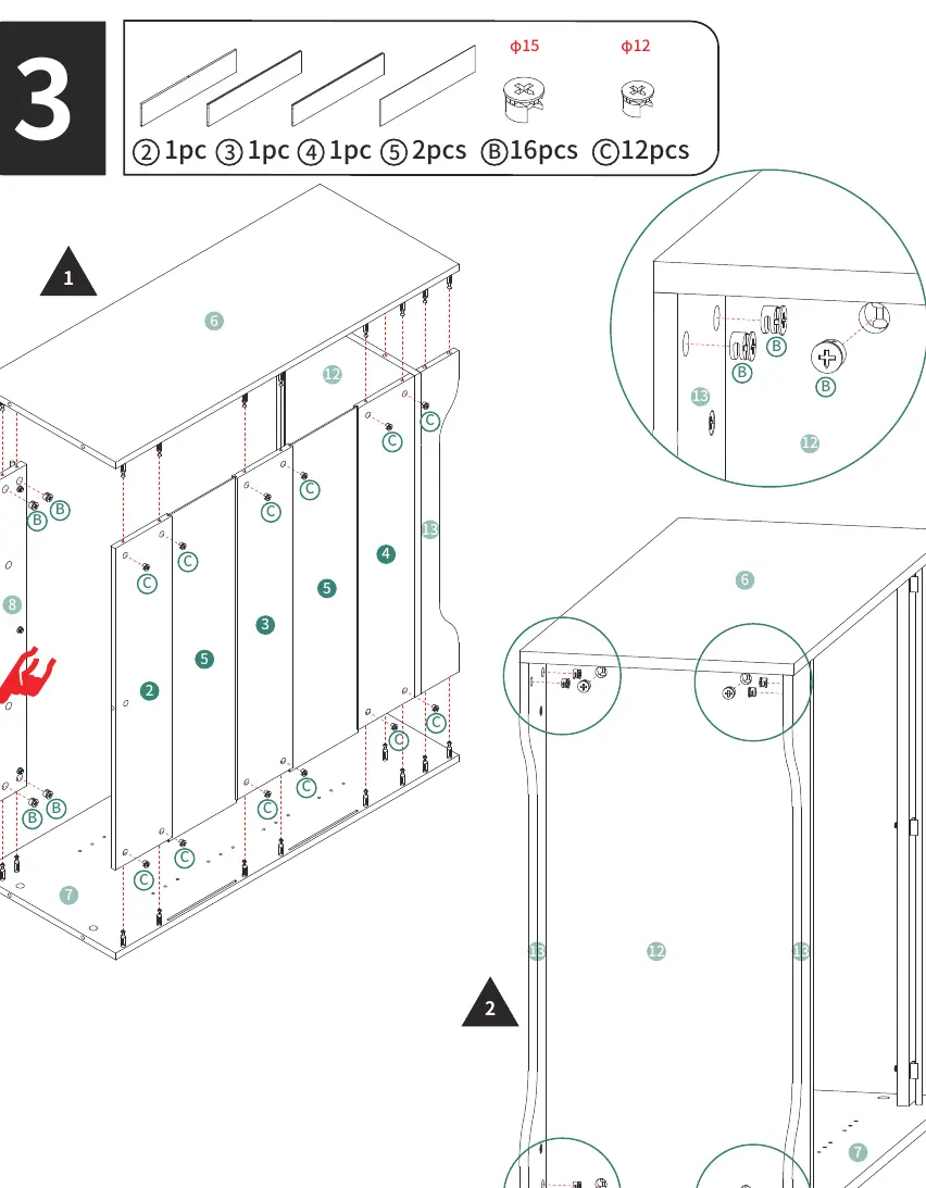 Step 3: Main frame construction