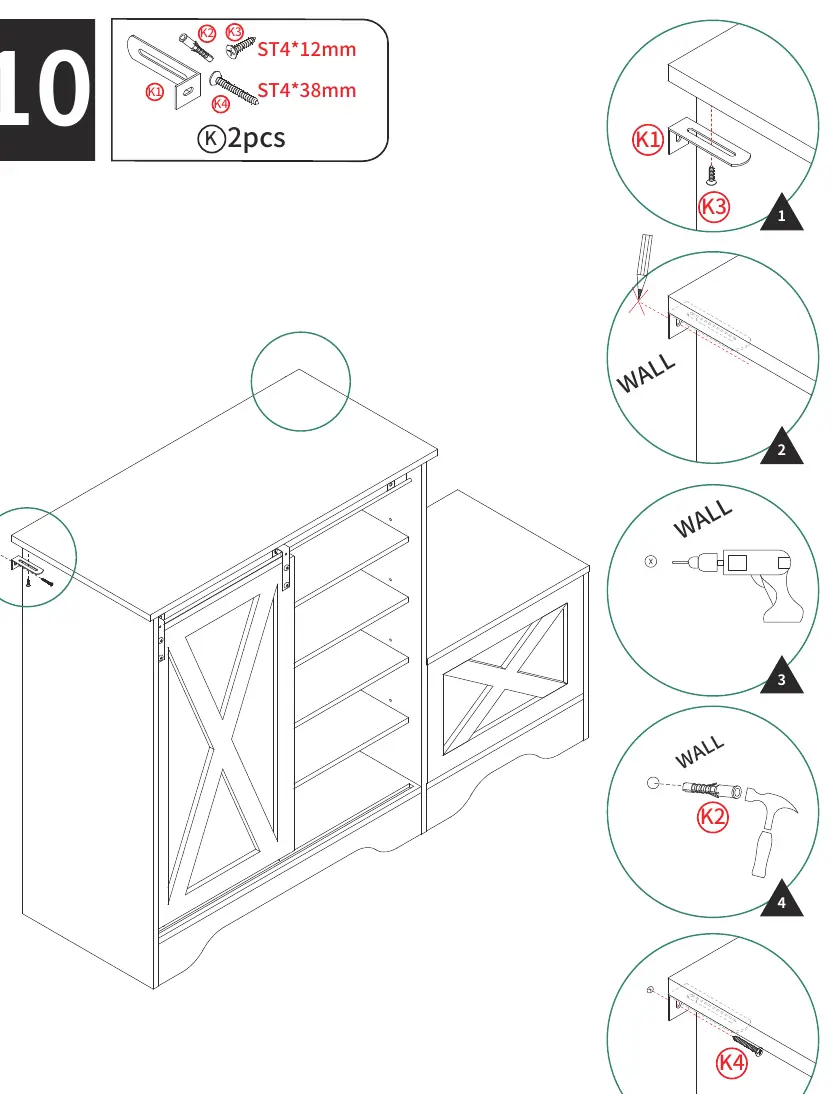 Step 10: Wall mounting