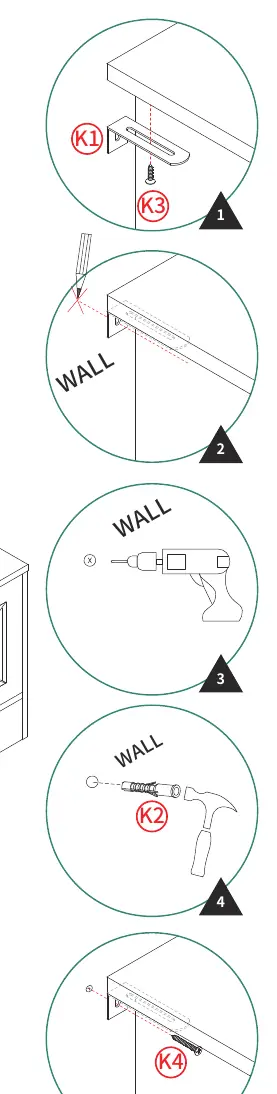 Wall mounting procedure