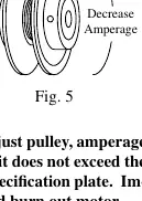 Pulley adjustment diagram.
