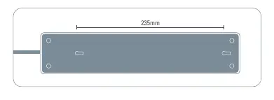 Mounting hole dimensions.