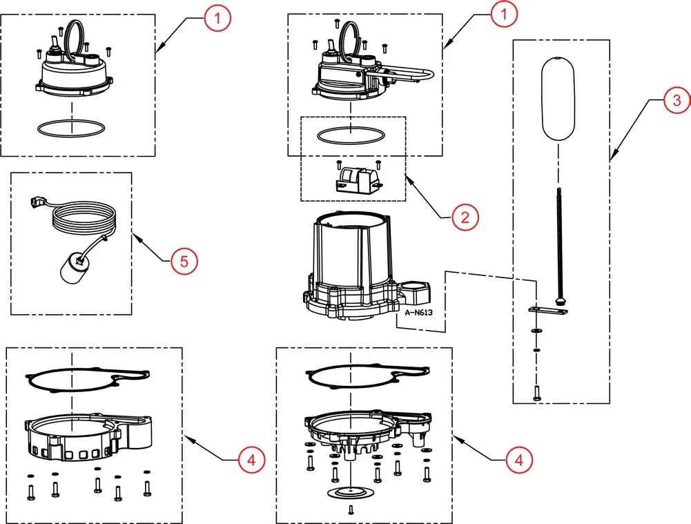 Replacement parts diagram