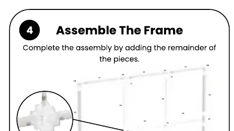 Step 4: Complete the frame assembly.