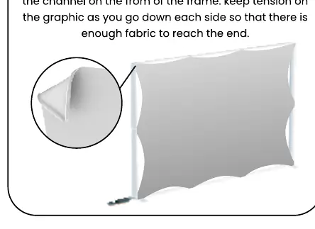 Technique for inserting the silicone edge into the frame channel