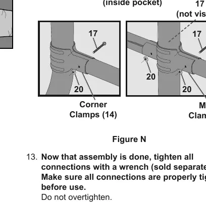 Bottom rail and clamp installation