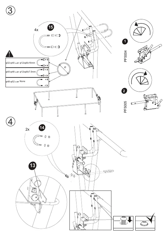 Assembly steps 3 and 4