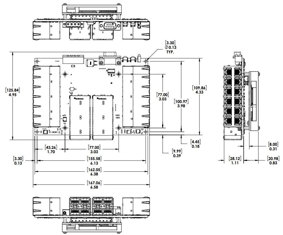 Review the mechanical dimensions of the board.