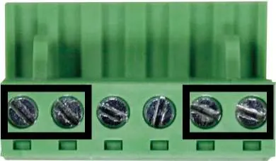 Power terminal block wiring