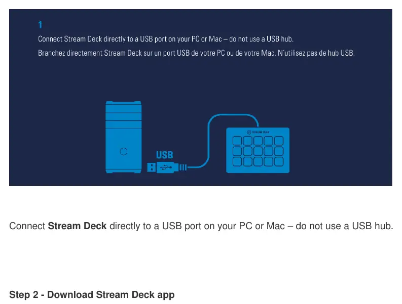 Direct USB connection