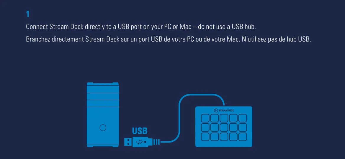 Connect Stream Deck directly to a USB port