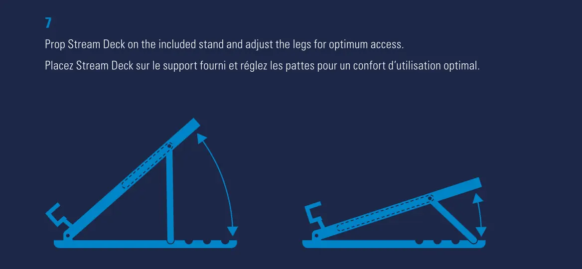 Adjusting the stand