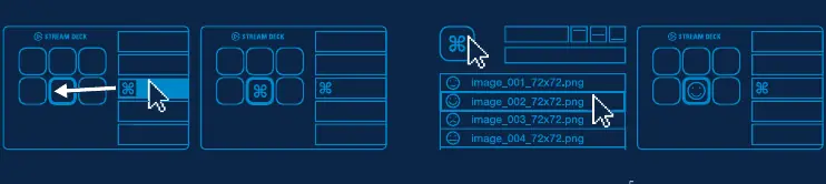 Configuring actions and custom icons