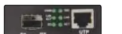 LED Status indicators on the front panel