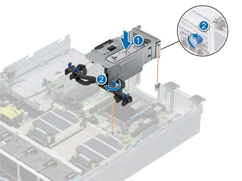 Installing the expansion card riser