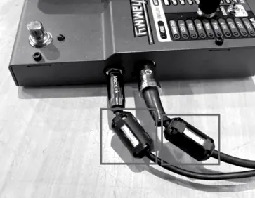 Ferrite core installation
