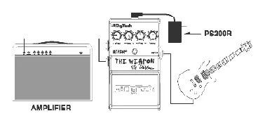 Connection diagram for amplifier