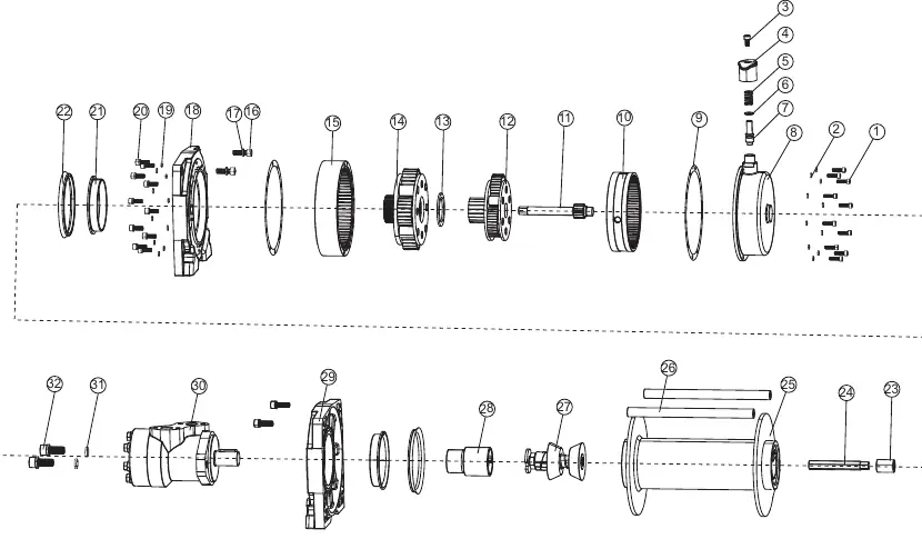Exploded parts diagram.