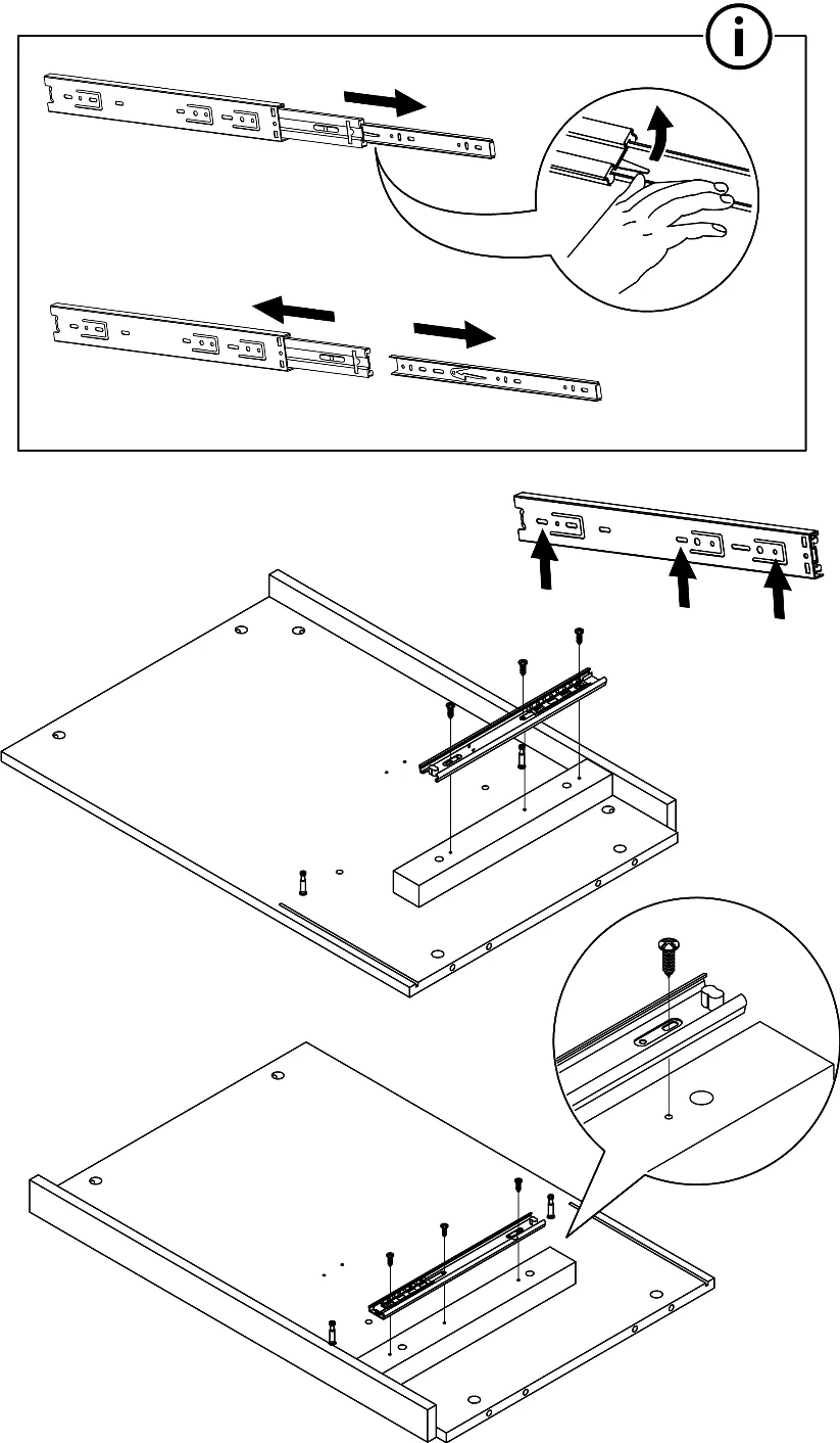 Drawer slide installation