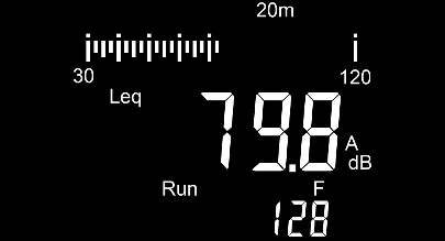 Standard measurement screen
