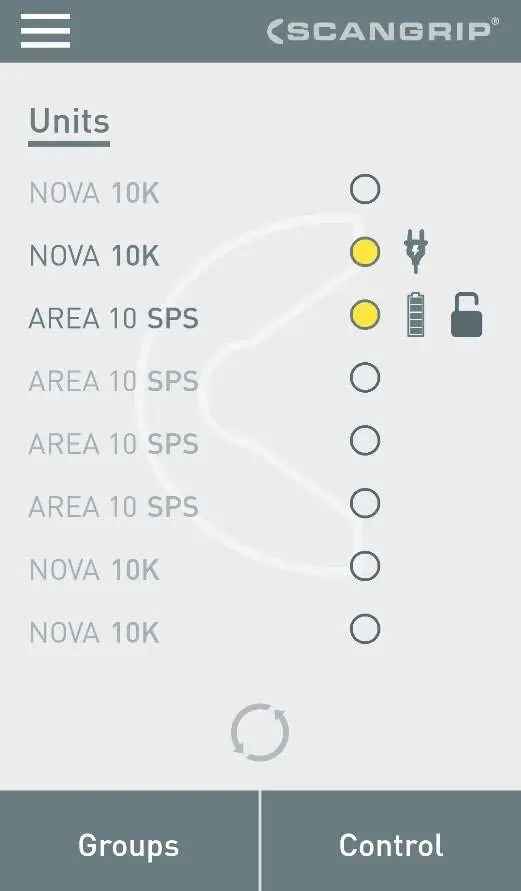 Scanning and connecting interface