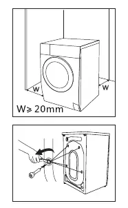 Removing transportation bolts