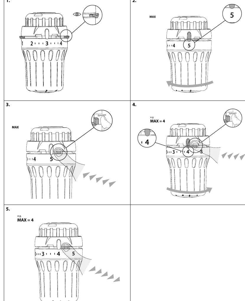 Maximum temperature limitation procedure