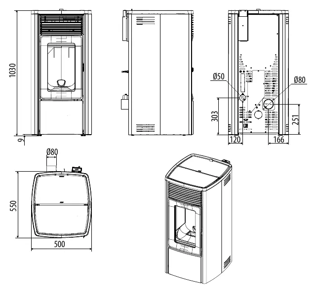 Dimensions of the EGO Airmatic 8 M3 Core