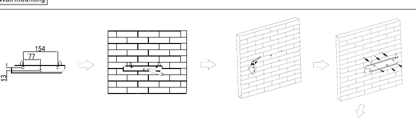 Wall mounting procedure