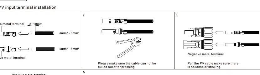AC output connection steps
