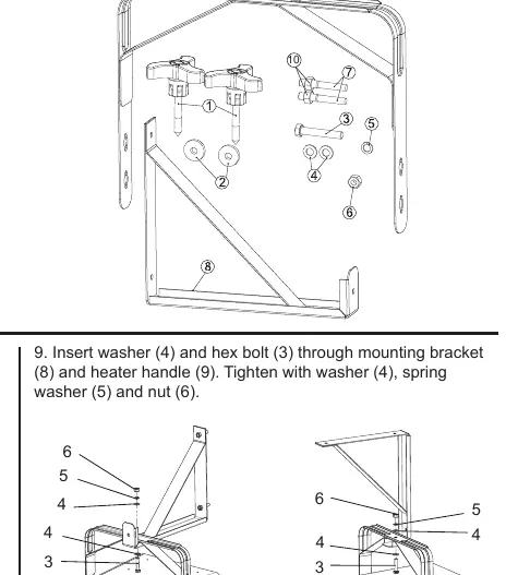 Wall mount installation diagram