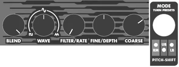 Suggested settings for Octave Up/Whammy