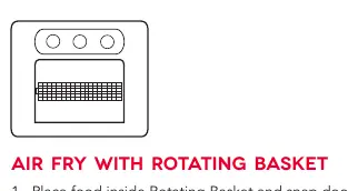 Rotating basket installation steps.