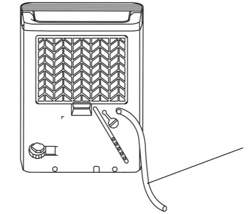 Connecting the continuous drain hose.