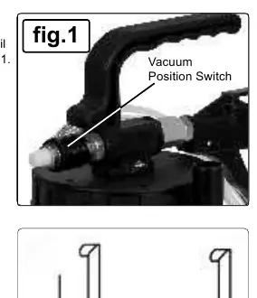 Vacuum position switch and dispensing valve assembly