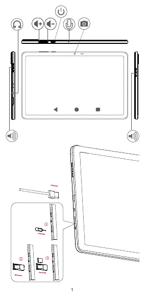 Device layout and card tray insertion