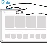 Accessibility gesture illustration
