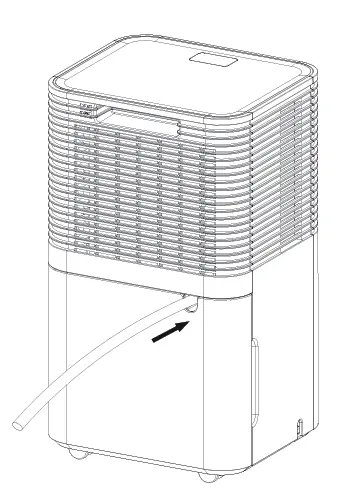 Continuous drainage setup