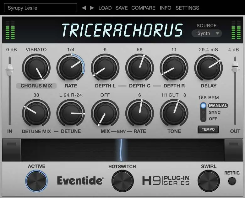 TriceraChorus plug-in interface