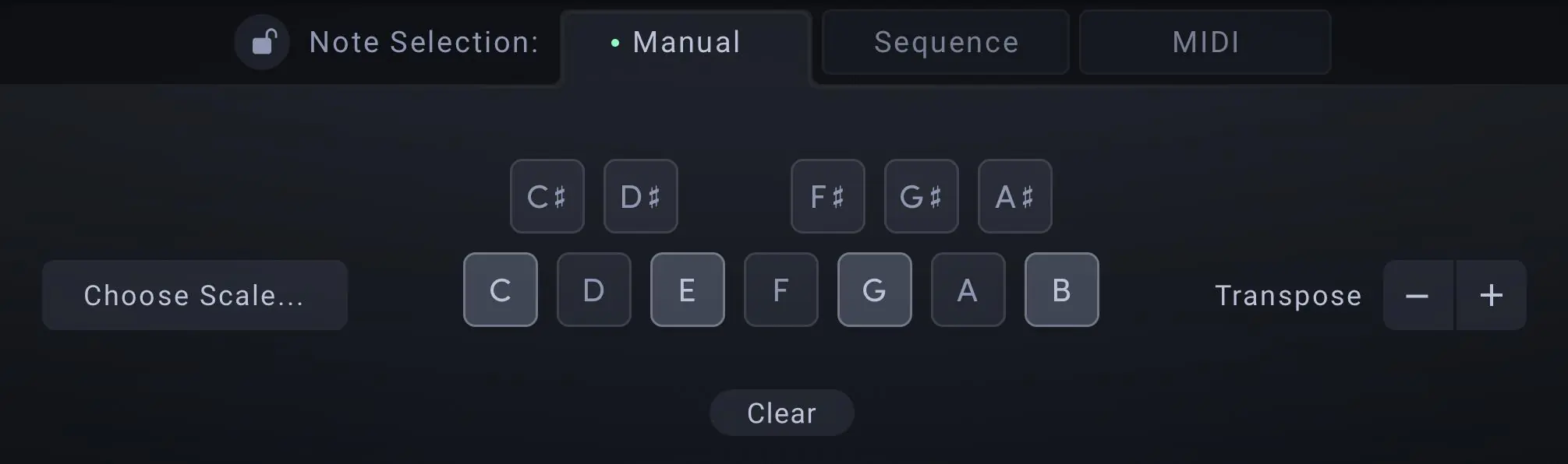 Manual Note Keypad