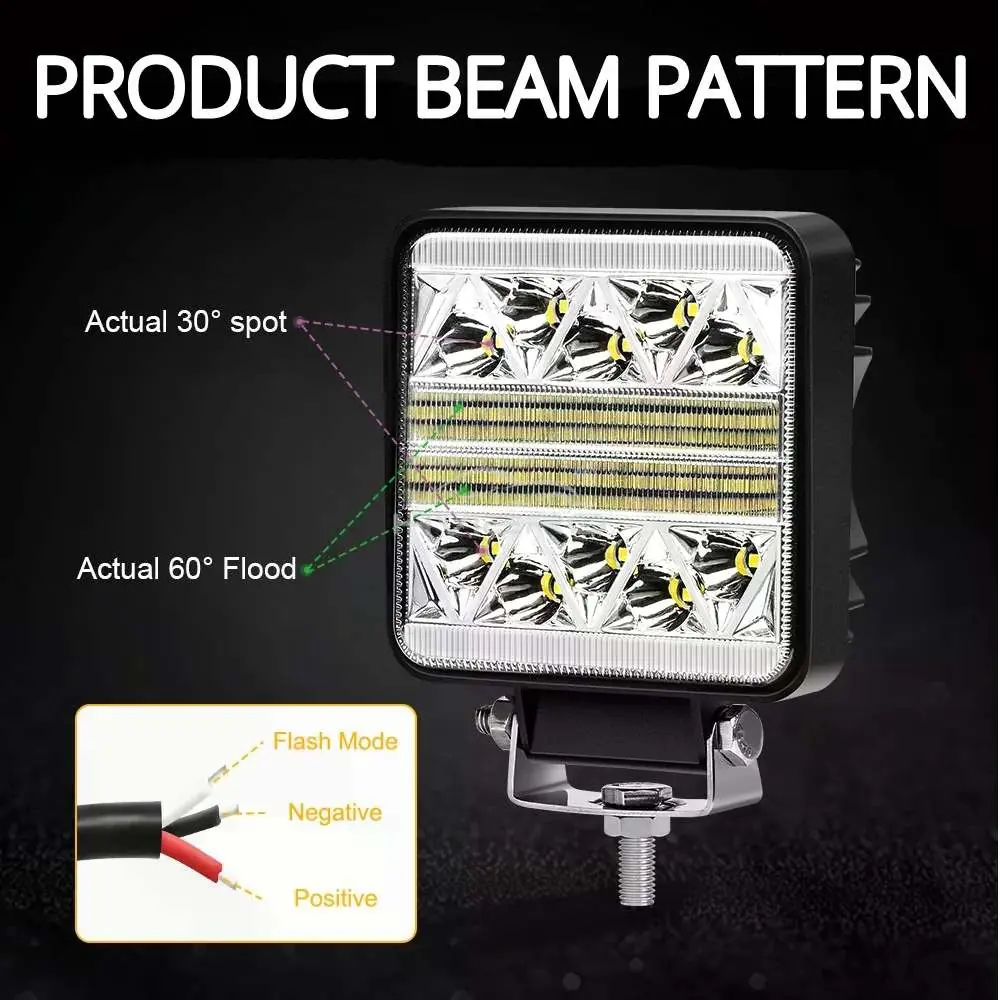 Wiring configuration for Flash Mode, Negative, and Positive connections.