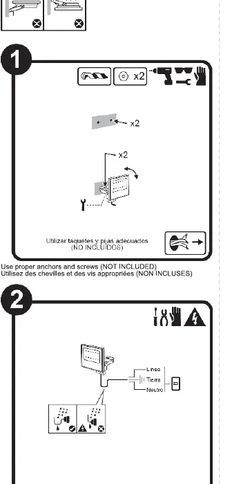 Installation steps and electrical wiring diagram