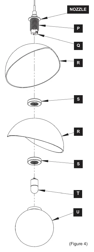 Figure 4: Shade and glass assembly